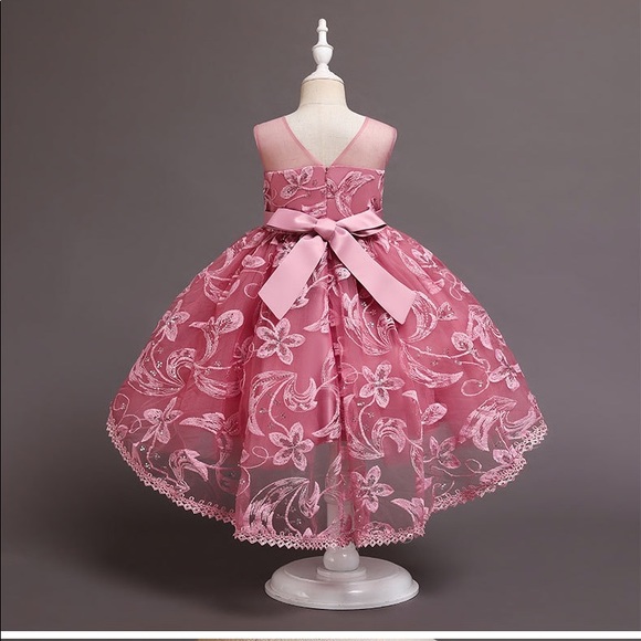 Luxury Special Occasion Embroidered Flower Girl Dress 5042 - Picture 3 of 5